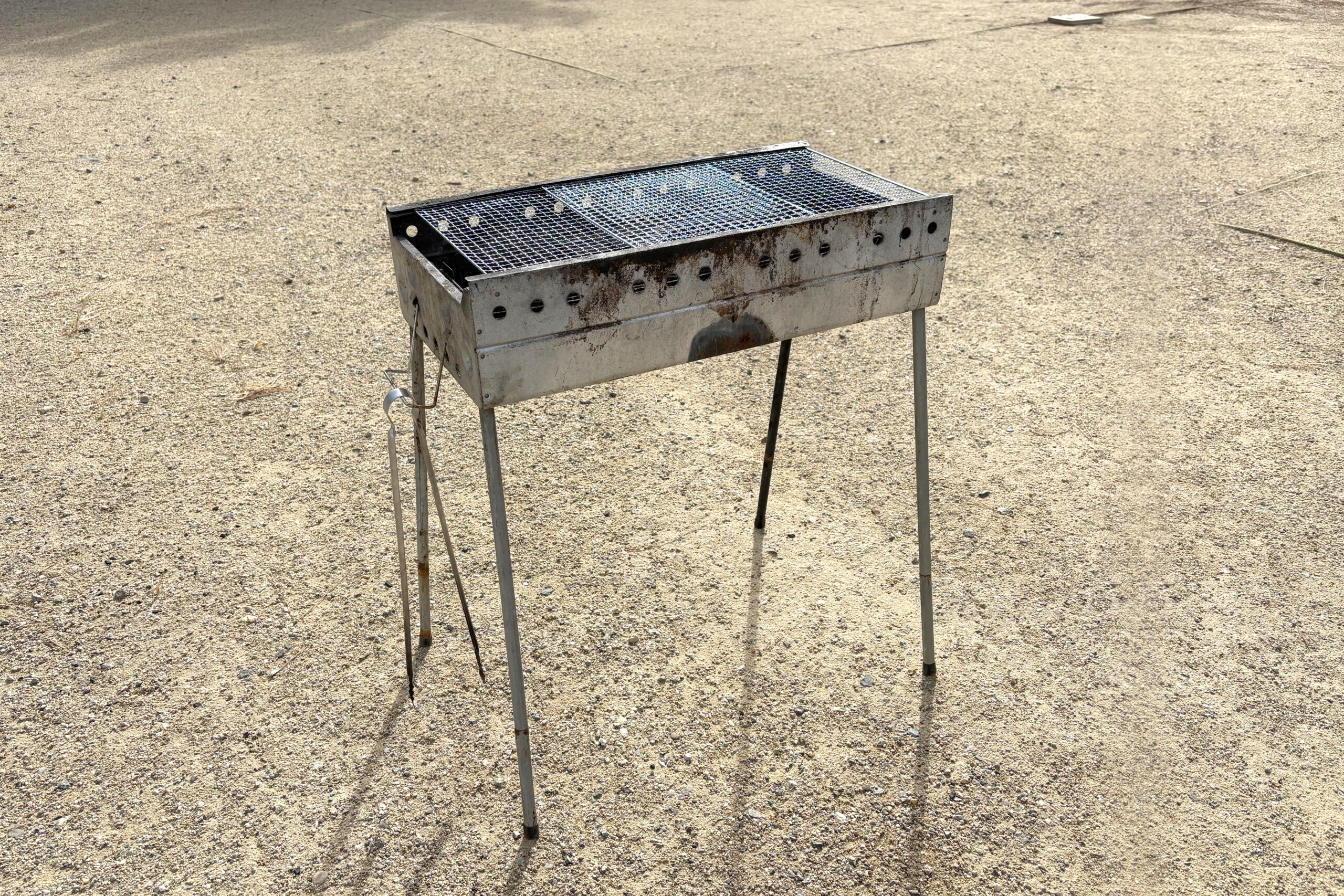 二色の浜BBQ コンロ中